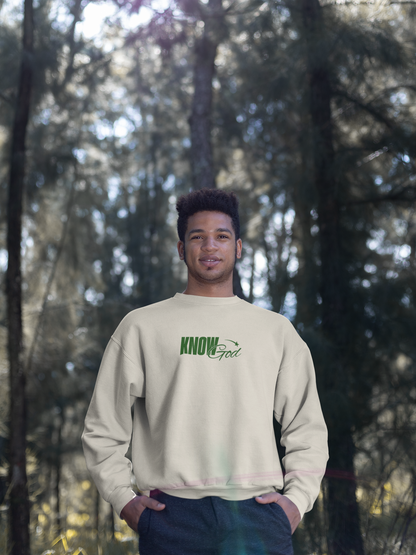 Know God He is Good-Sweatshirt green